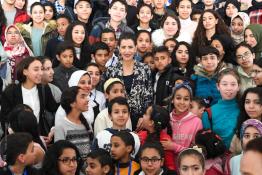 Image du Maroc Professionnelle de  Son Altesse Royale la Princesse Lalla Meryem, préside à Rabat la cérémonie de clôture de la rencontre "Femme et enfant en situation de précarité", 21 Février 2018. (Photo/ SPPR) via Jalilbounhar.com 